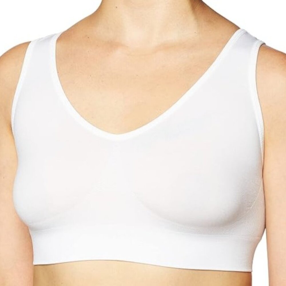 The Original Ahh by Rhonda Shear - Women's Seamless Leisure Bra - WHITE